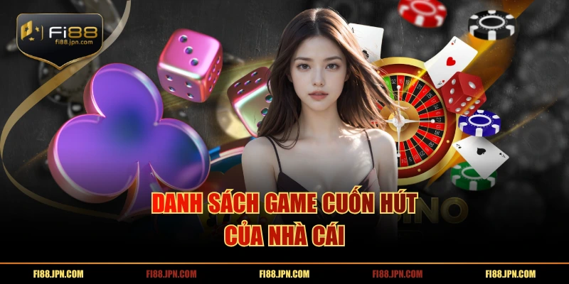 Danh sách game cuốn hút của nhà cái
