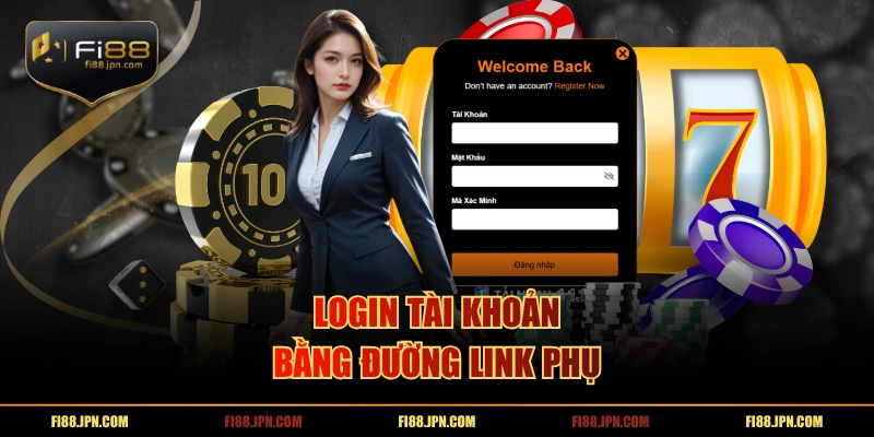 Login tài khoản bằng đường link phụ